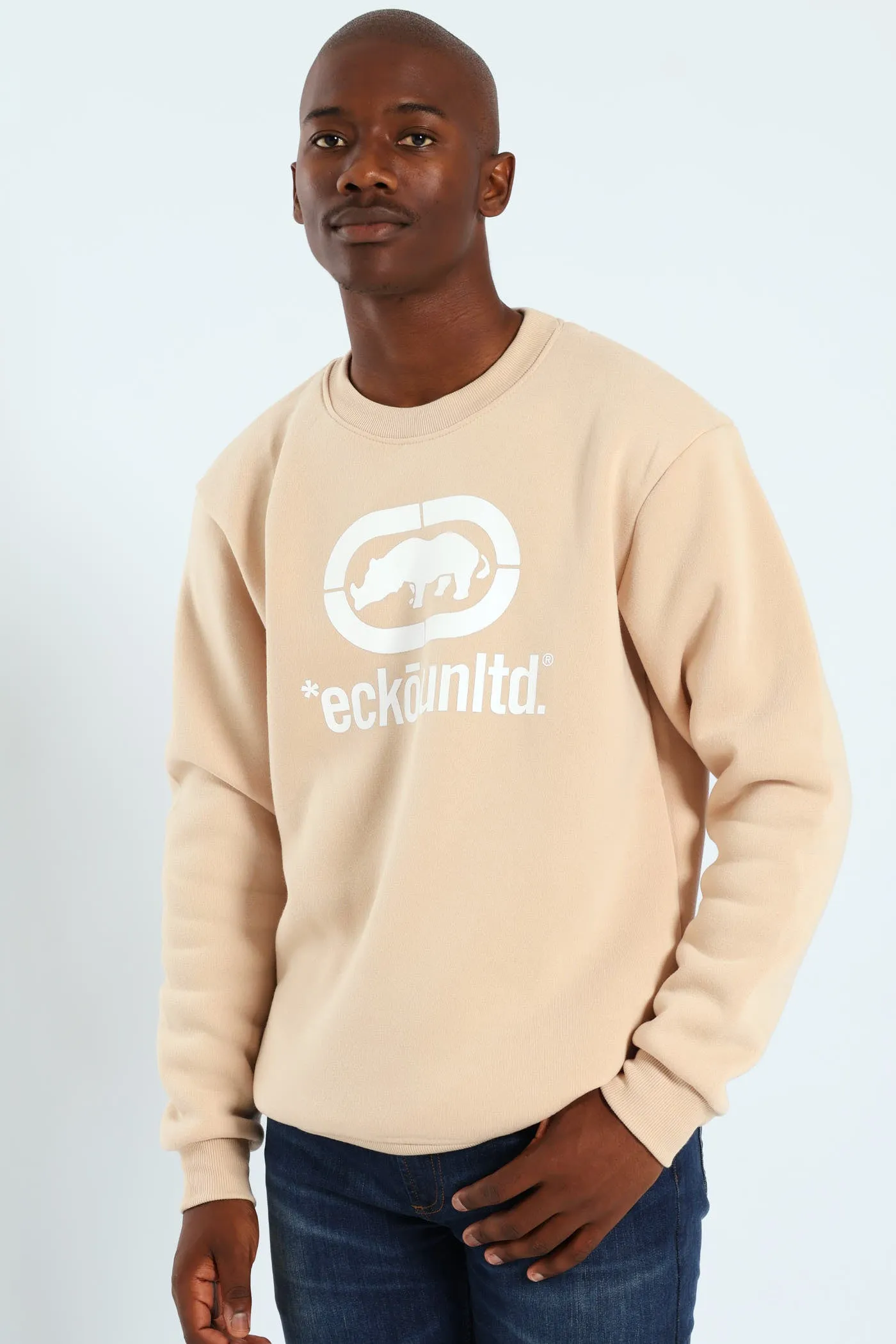 Rhino Chest Crew Top - Stone sold by Edgars