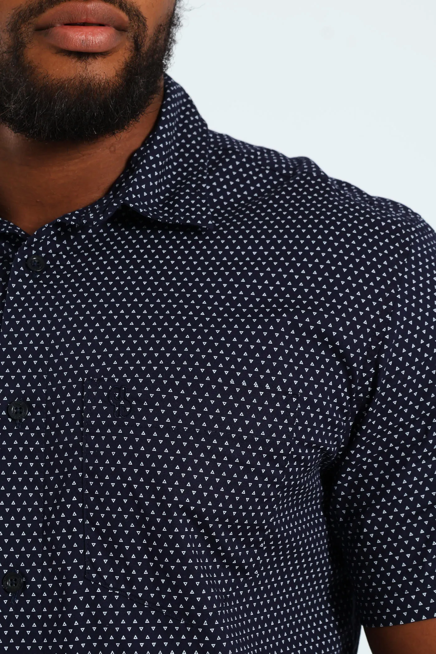 Diamond Geo Print Shirt - Navy sold by Edgars product image thumbnail 3
