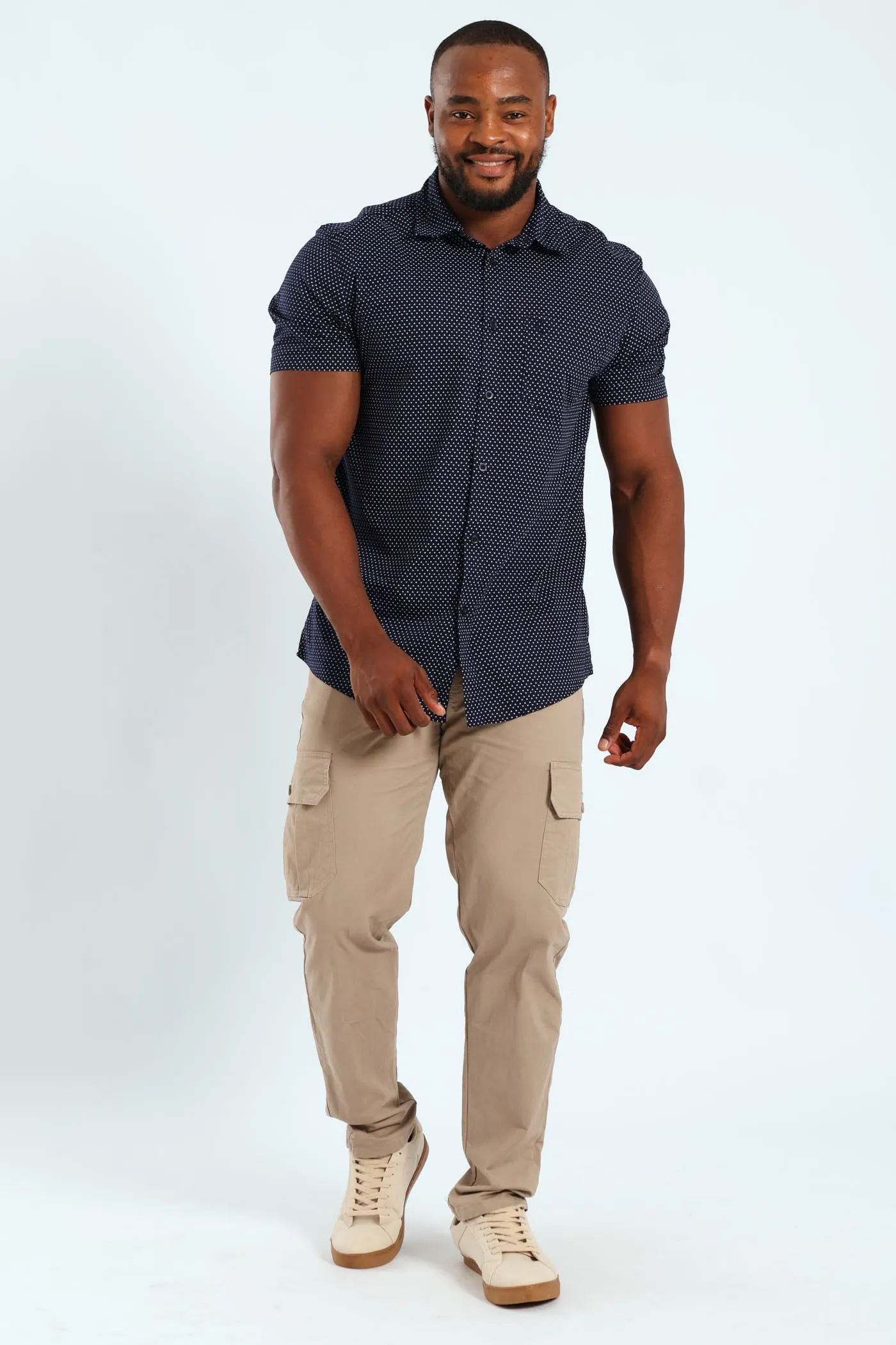 Diamond Geo Print Shirt - Navy sold by Edgars product image thumbnail 2