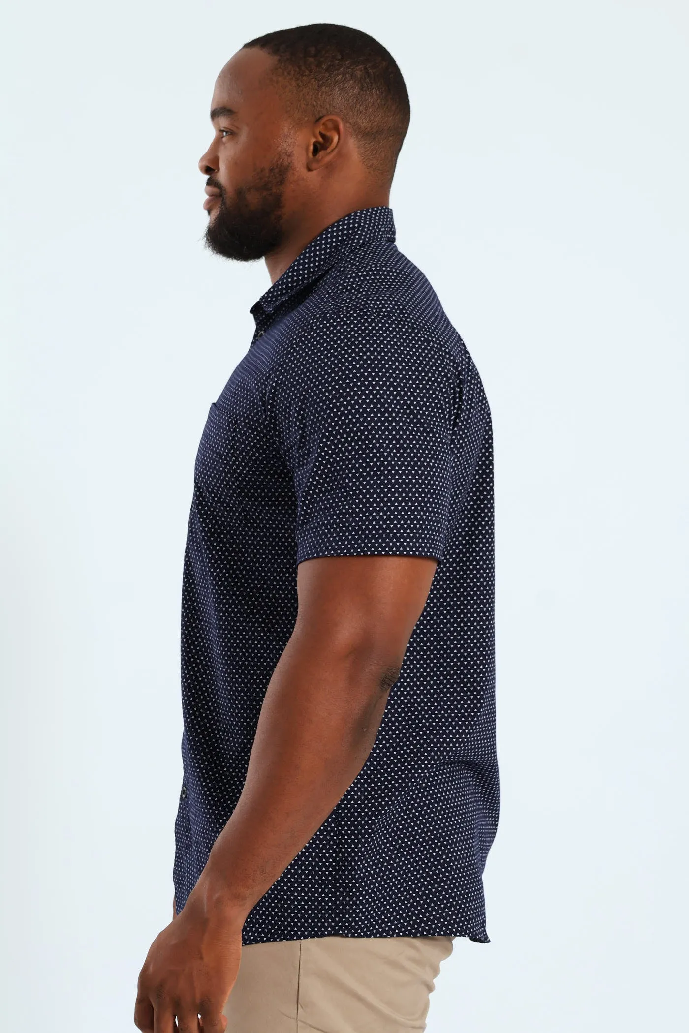 Diamond Geo Print Shirt - Navy sold by Edgars product image thumbnail 4