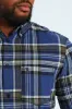 Long Sleeve Check Shirt - Blue/Fatigue sold by Edgars 