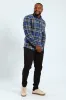 Long Sleeve Check Shirt - Blue/Fatigue sold by Edgars 