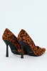 Pointed Toe Court Stiletto Heel - Animal Print sold by Edgars