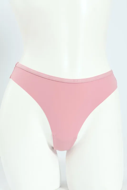 3 Pack Lazer Cut Boyleg Panties - Mocha/Pink/Off White sold by Edgars 