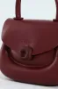 Florence Flap Bag With Top Handle - Burgundy sold by Edgars