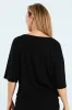 3/4 Sleeve Dolman Waffle Top - Black sold by Edgars 
