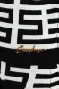 Patterned Knit Cardigan - White/Black sold by Edgars