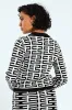 Patterned Knit Cardigan - White/Black sold by Edgars