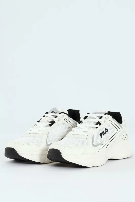 Arturo Lace Up Trainer - White/Black sold by Edgars 