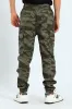 Boys Camo Print Cargo Jogger - Green sold by Edgars