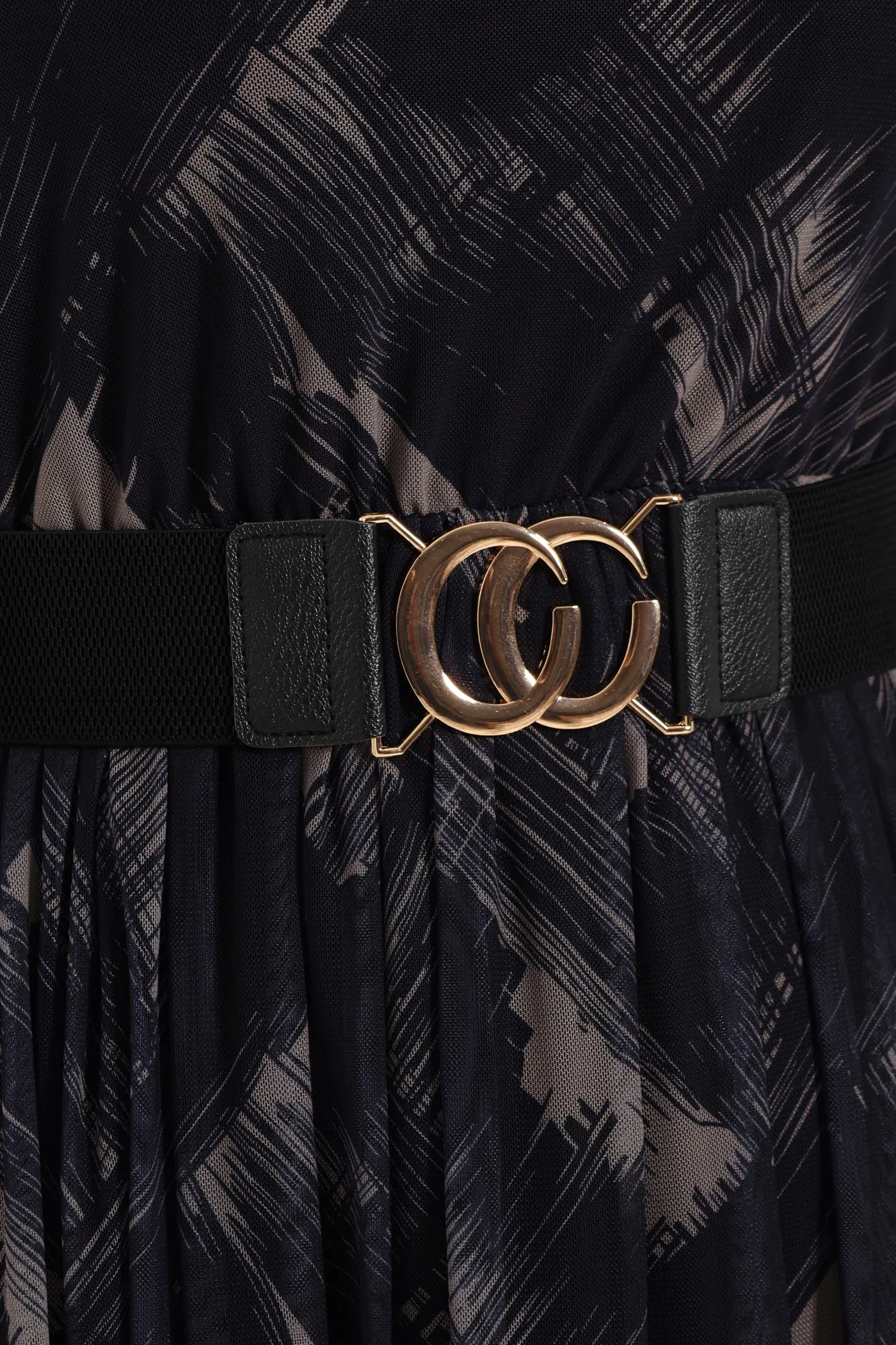 Pleated Belt Mesh Maxi Dress sold by Edgars product image thumbnail 2