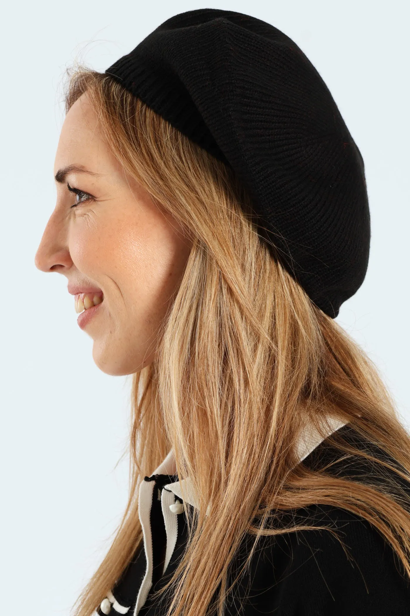 Fine Knitted Beret - Black sold by Edgars product image thumbnail 3