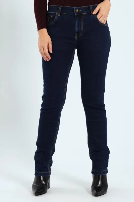 Peter Slim Leg Denim - Indigo sold by Edgars
