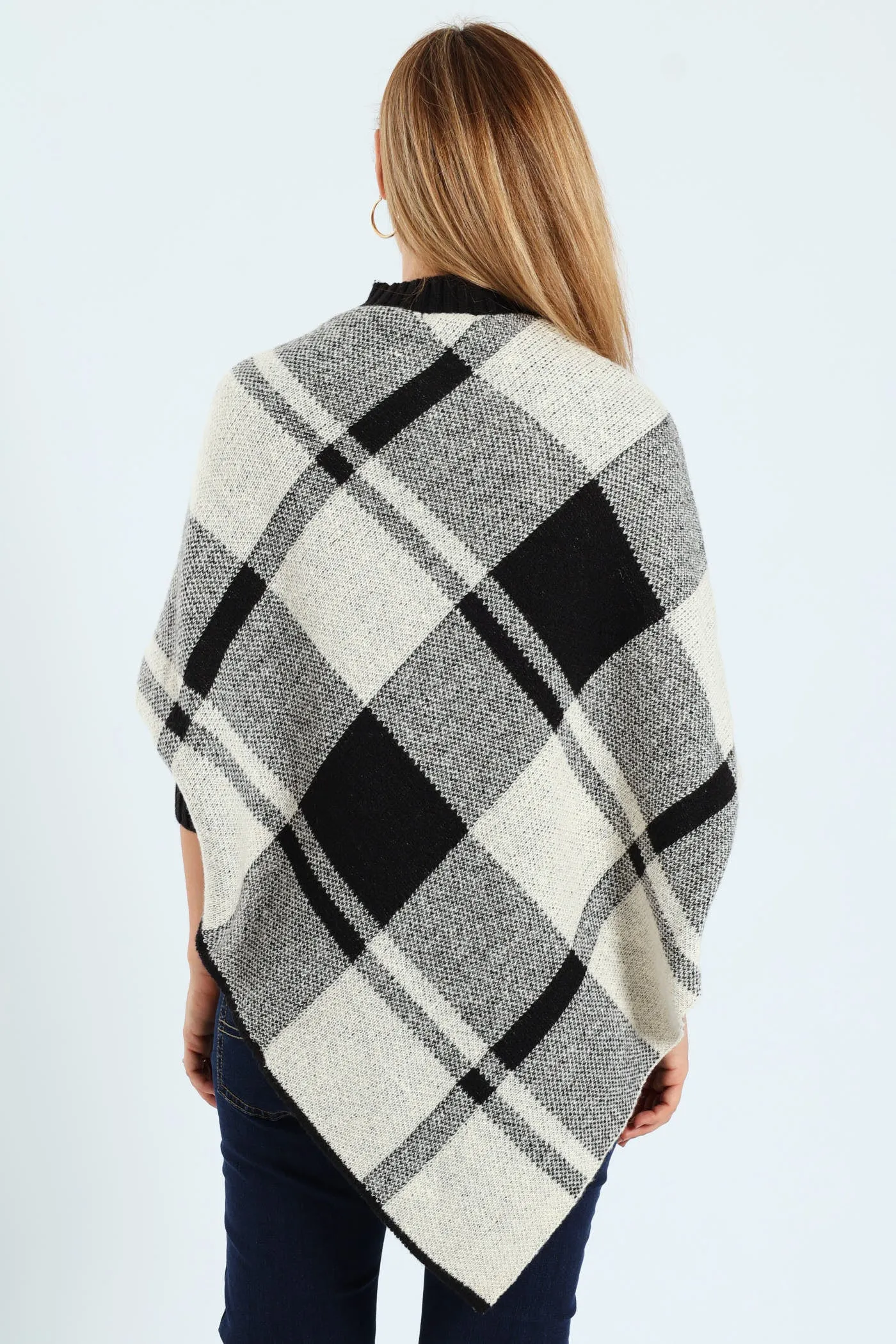 Check Plaid Poncho - Black sold by Edgars product image thumbnail 4