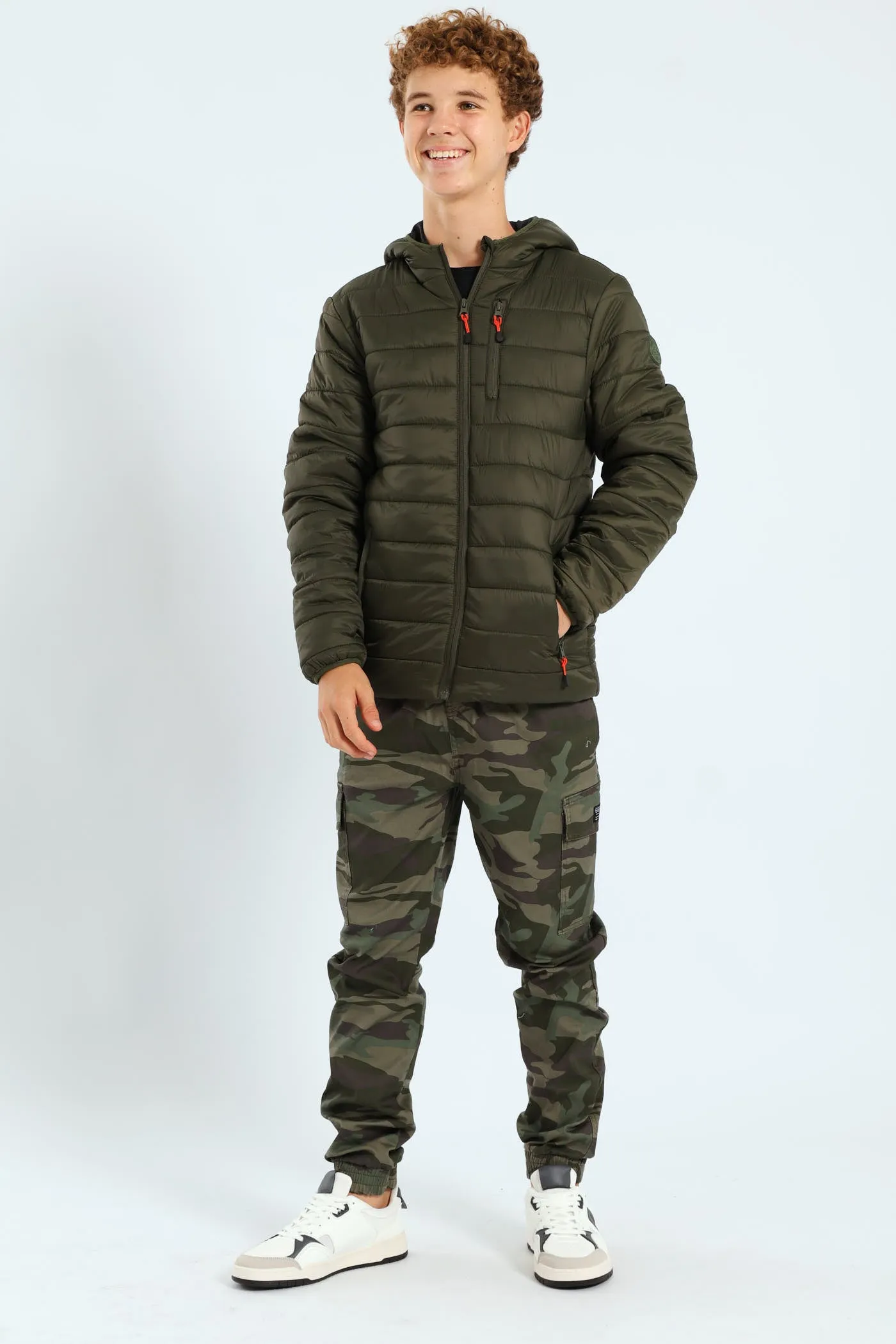 Boys Puffer Jacket - Olive sold by Edgars product image thumbnail 5
