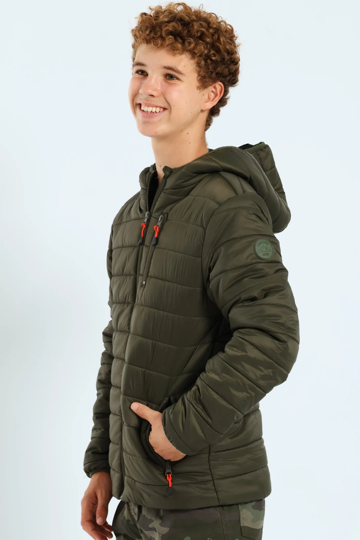 Boys Puffer Jacket - Olive sold by Edgars product image thumbnail 4