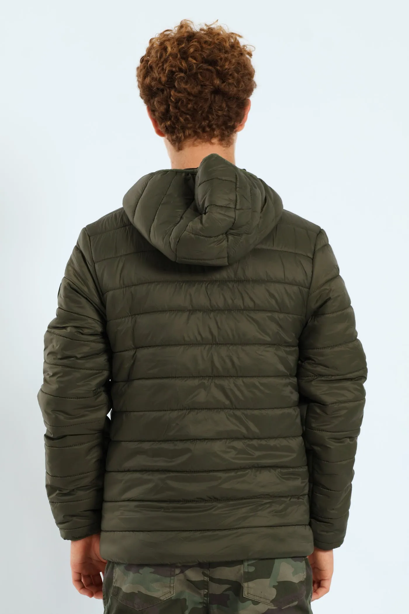 Boys Puffer Jacket - Olive sold by Edgars product image thumbnail 3