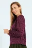 Long Sleeve Puff Sleeve Blouse - Plum sold by Edgars 