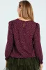 Long Sleeve Puff Sleeve Blouse - Plum sold by Edgars 
