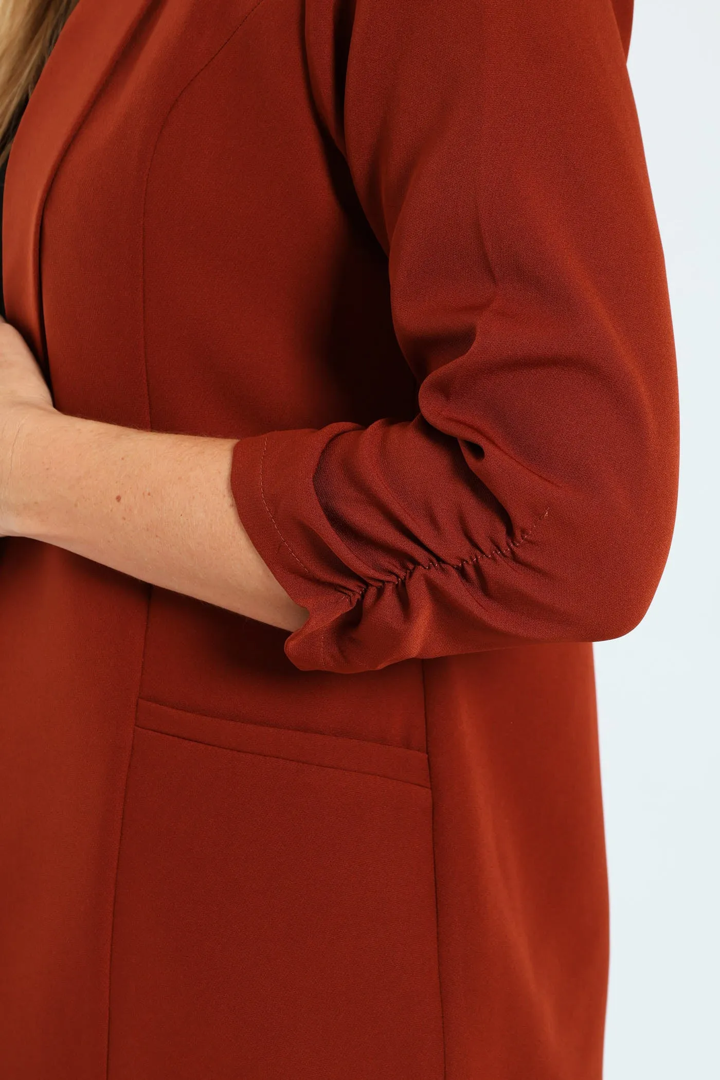 Gauged Sleeve Blazer - Brown sold by Edgars product image thumbnail 2