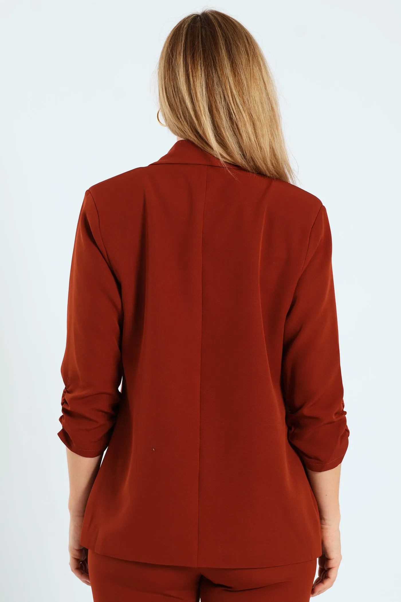 Gauged Sleeve Blazer - Brown sold by Edgars product image thumbnail 3