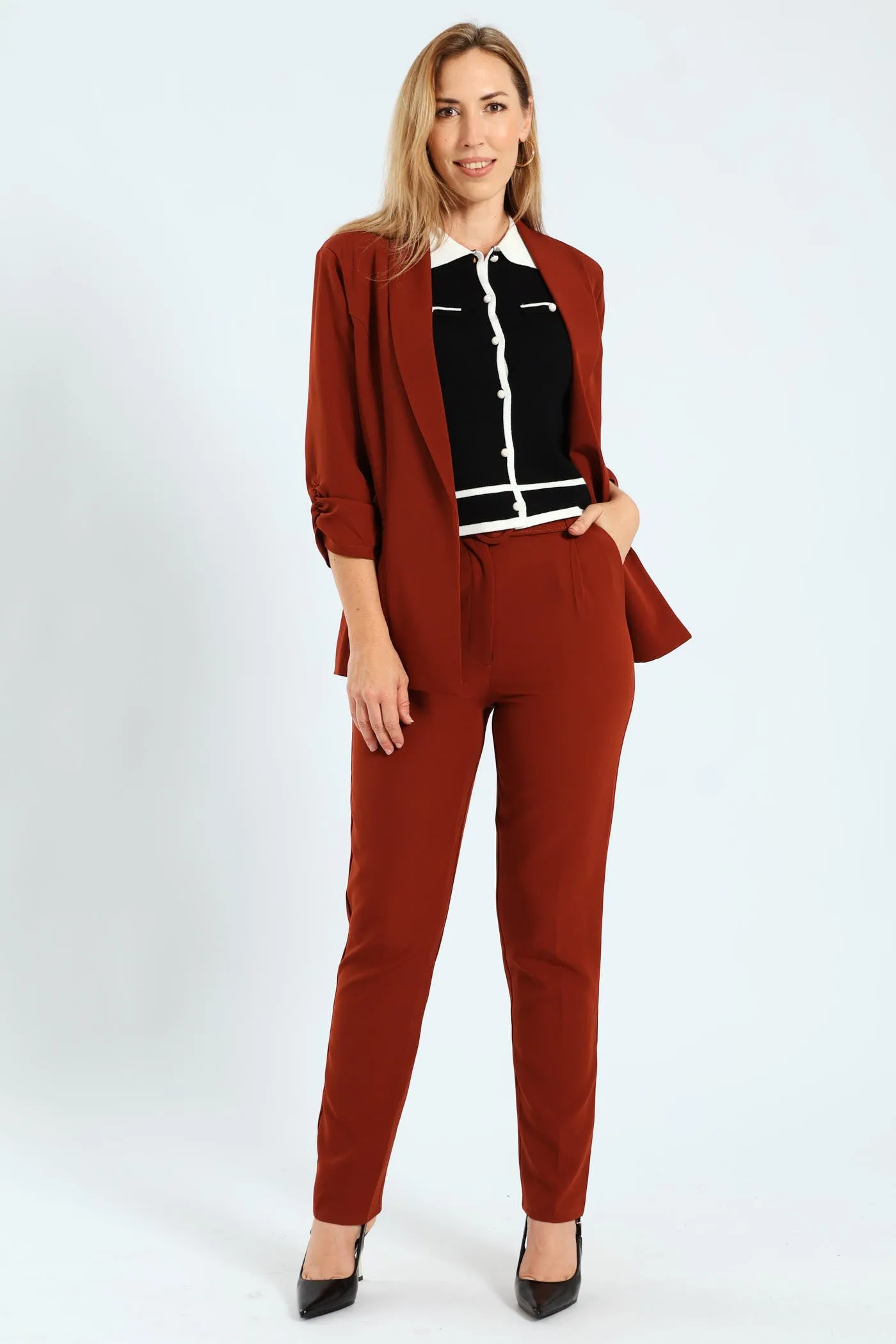 Gauged Sleeve Blazer - Brown sold by Edgars product image thumbnail 5