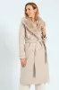 Diana Fur Collar Coat - Oatmeal sold by Edgars 