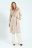 Diana Fur Collar Coat - Oatmeal sold by Edgars 