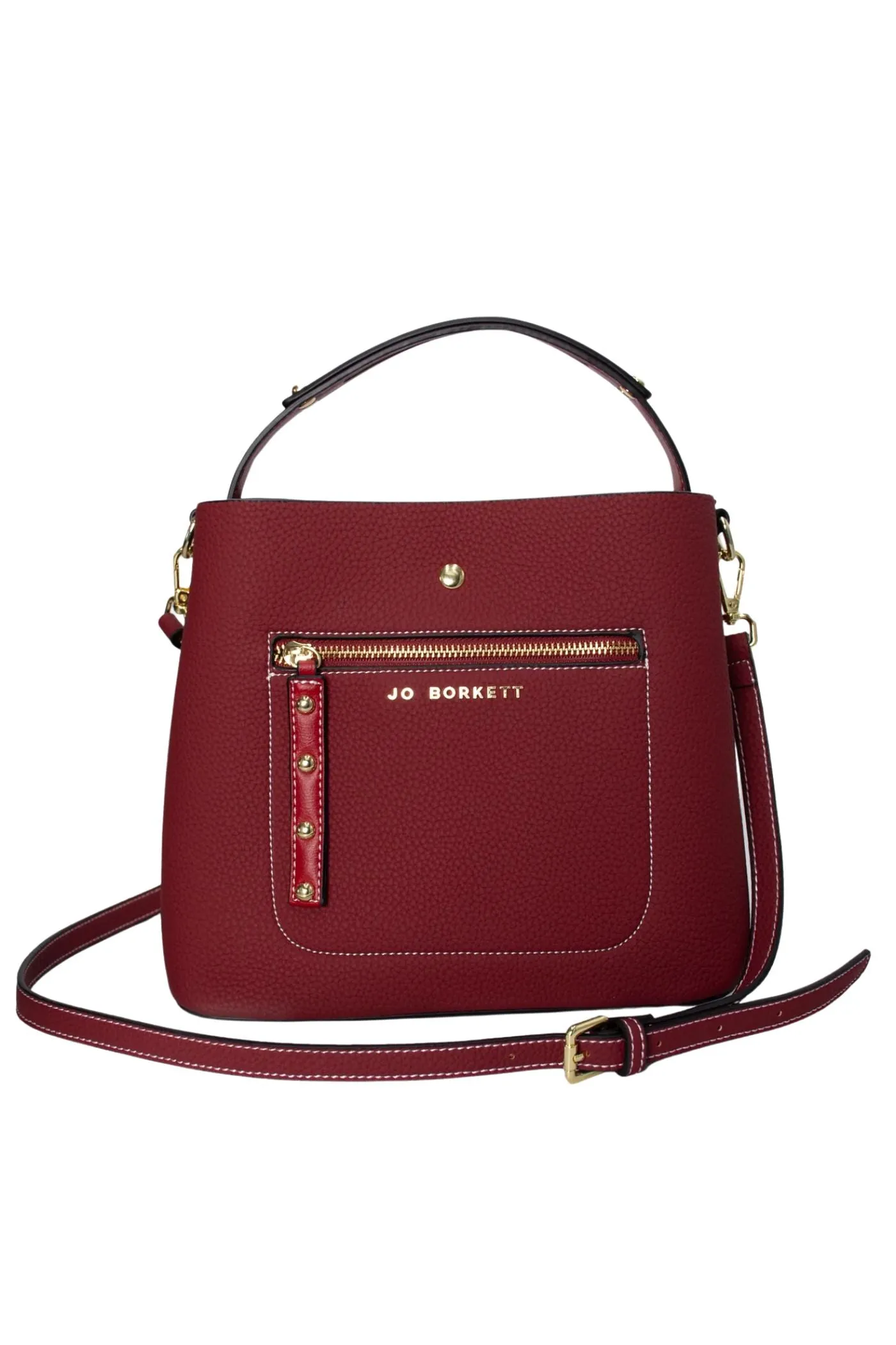 Elexi-Zip Front Bag - Burgundy sold by Edgars