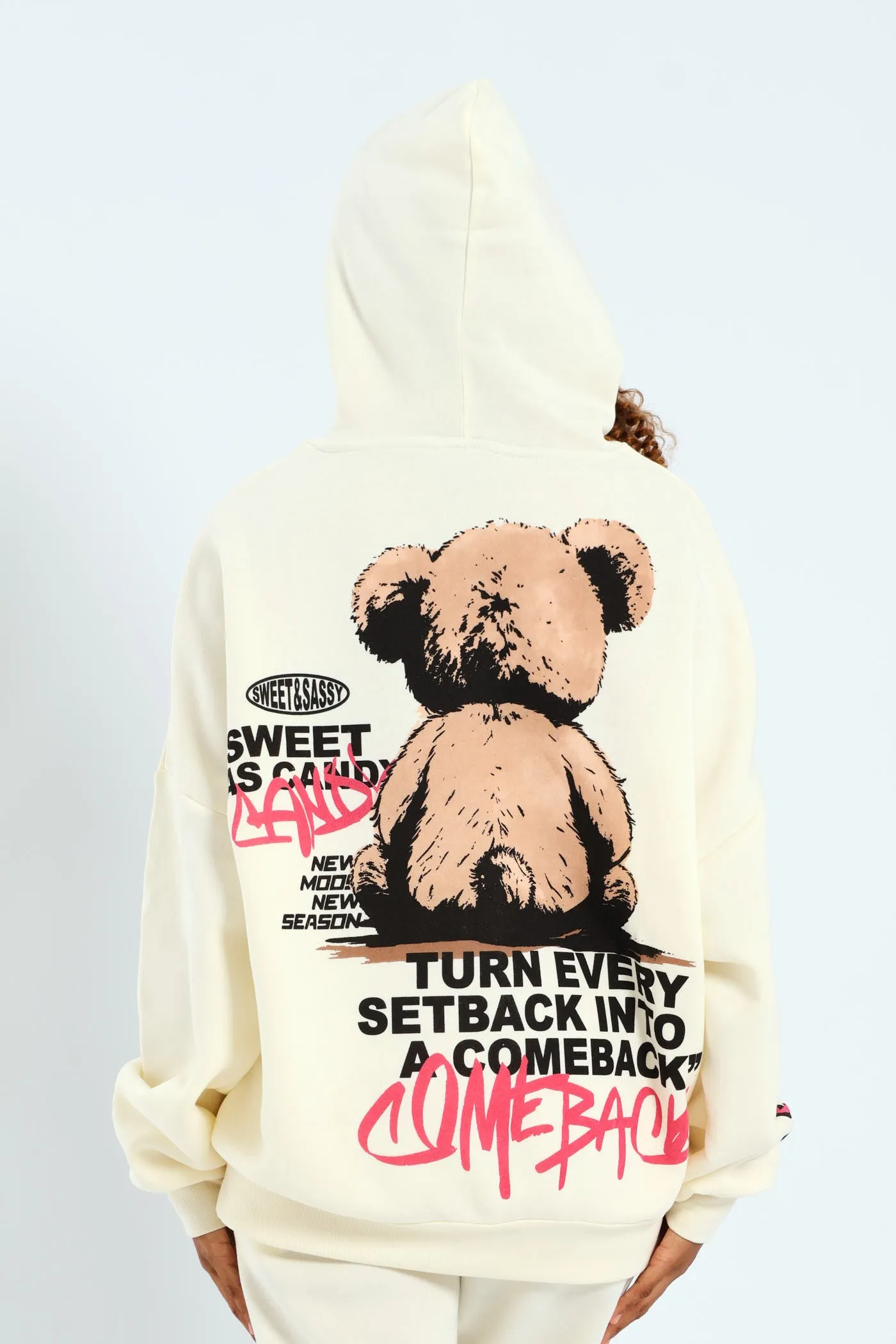 Skela Oversized Hoody - Cream sold by Edgars product image thumbnail 2