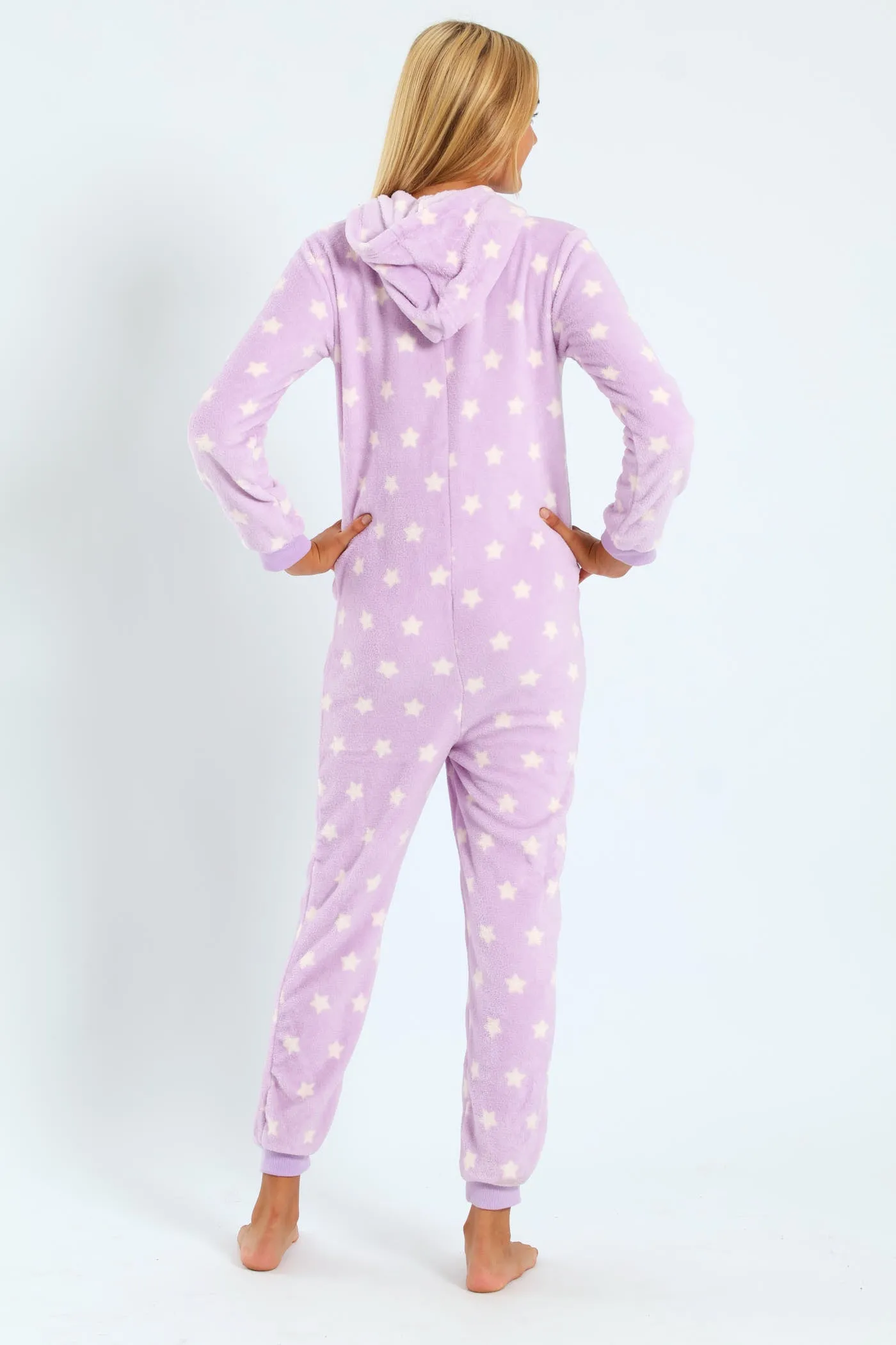 Girls Star Print Onesie - Lilac sold by Edgars product image thumbnail 3