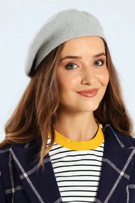 Beret - Grey Melange sold by Edgars
