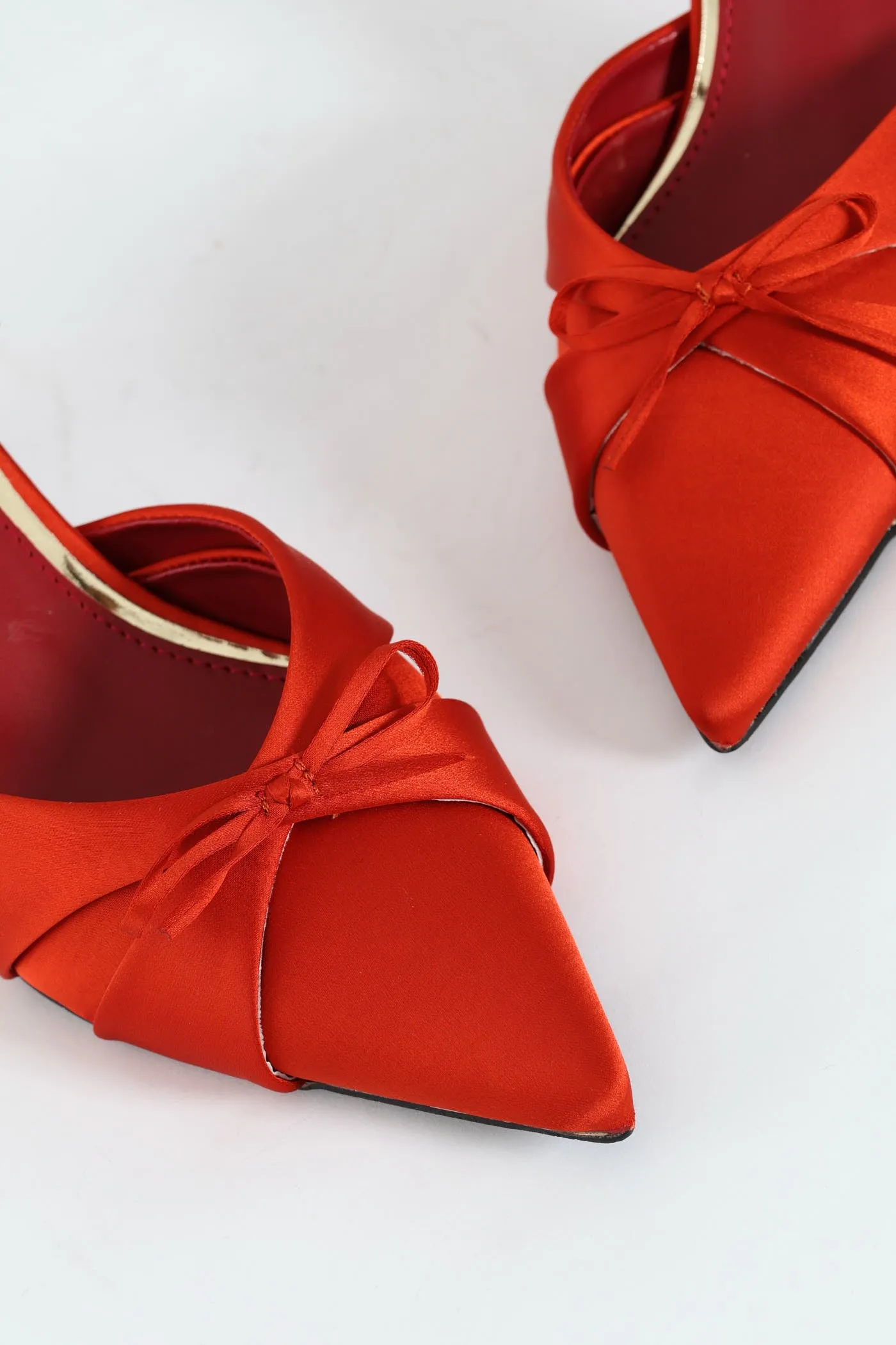 Pointy Bowed Slingback Heel - Rust sold by Edgars product image thumbnail 2