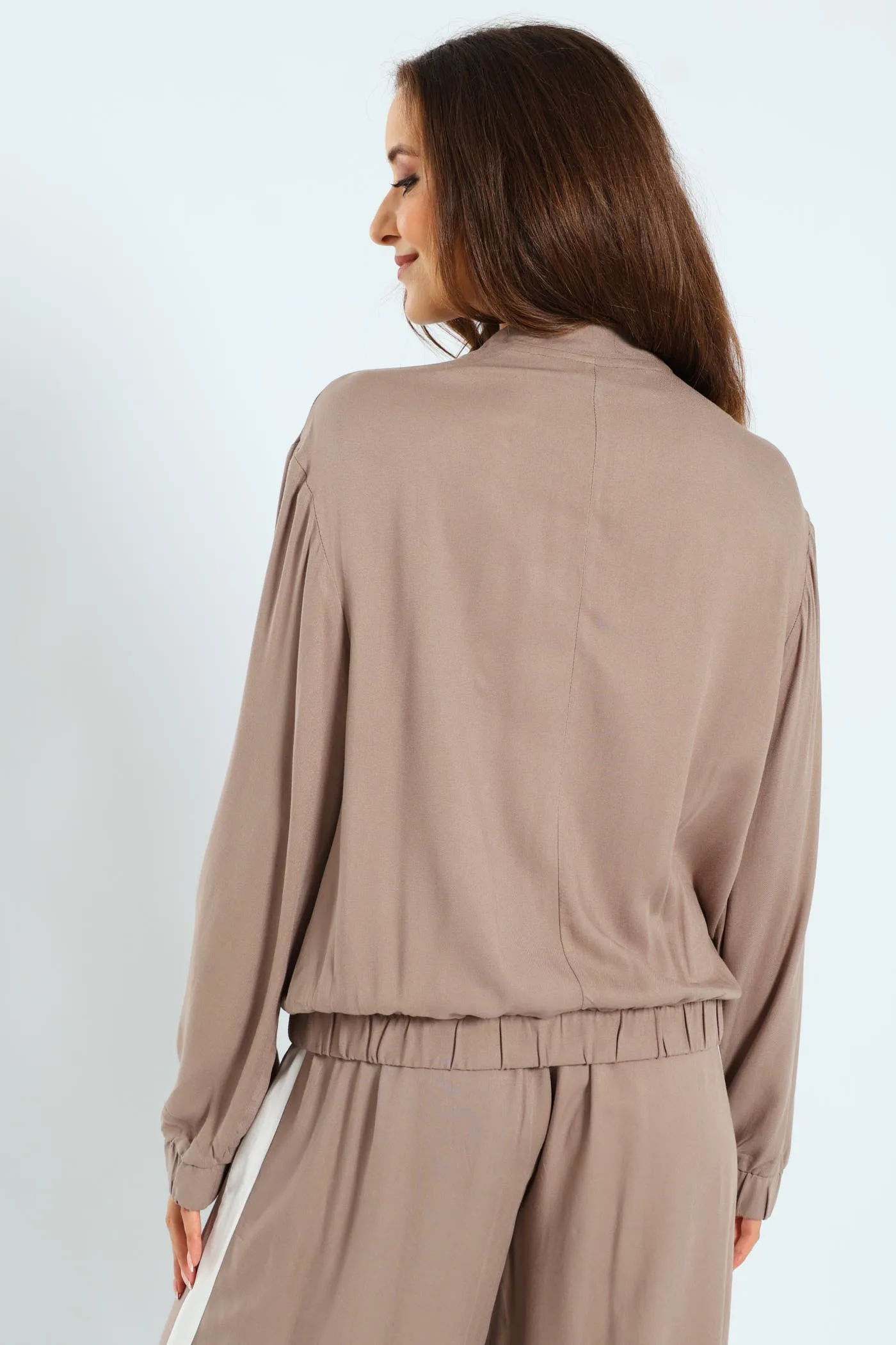 Utility Pocket Bomber With Sportstripe - Taupe sold by Edgars product image thumbnail 4