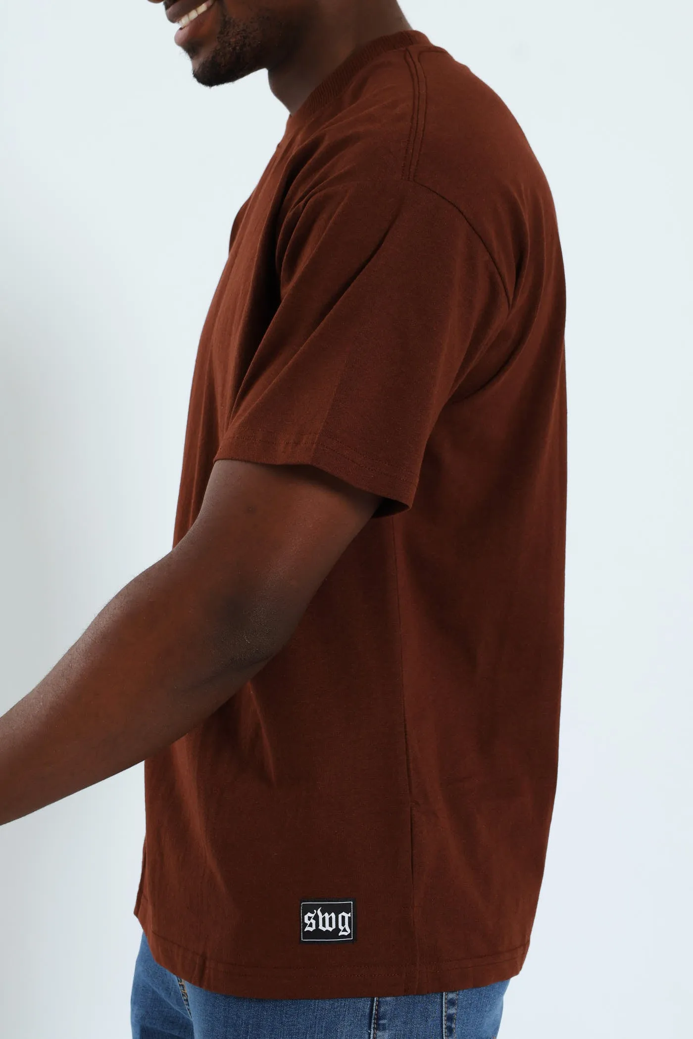 Logo Oversized Label Tee - Brown sold by Edgars product image thumbnail 2