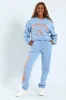 Printed Crew Fleece Top - Light Blue sold by Edgars