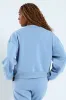 Printed Crew Fleece Top - Light Blue sold by Edgars