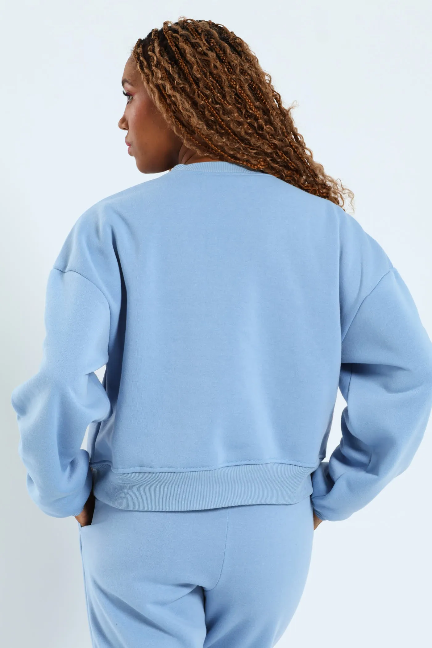 Printed Crew Fleece Top - Light Blue sold by Edgars product image thumbnail 4