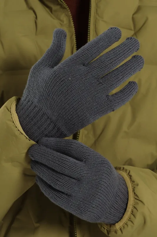Winter Gloves - Charcoal sold by Edgars