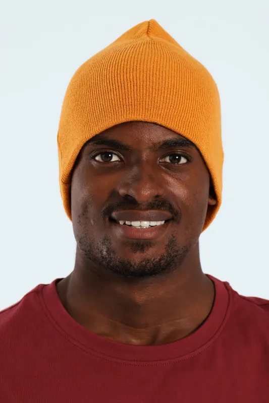 Micro Knit Beanie - Dark Orange sold by Edgars