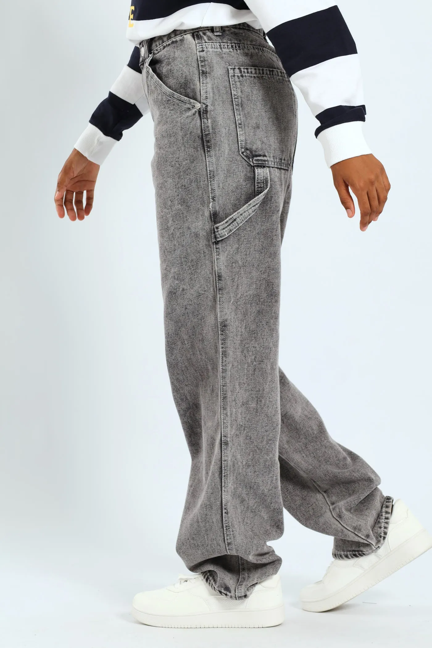 Contrast Stitch Carpenter Jean - Salty Grey sold by Edgars product image thumbnail 2