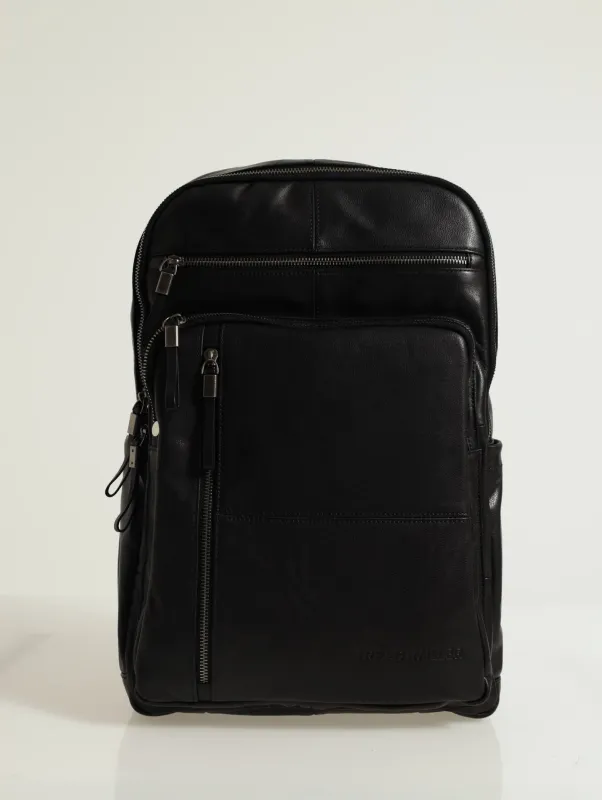 Leather Backpack - Black sold by Edgars 