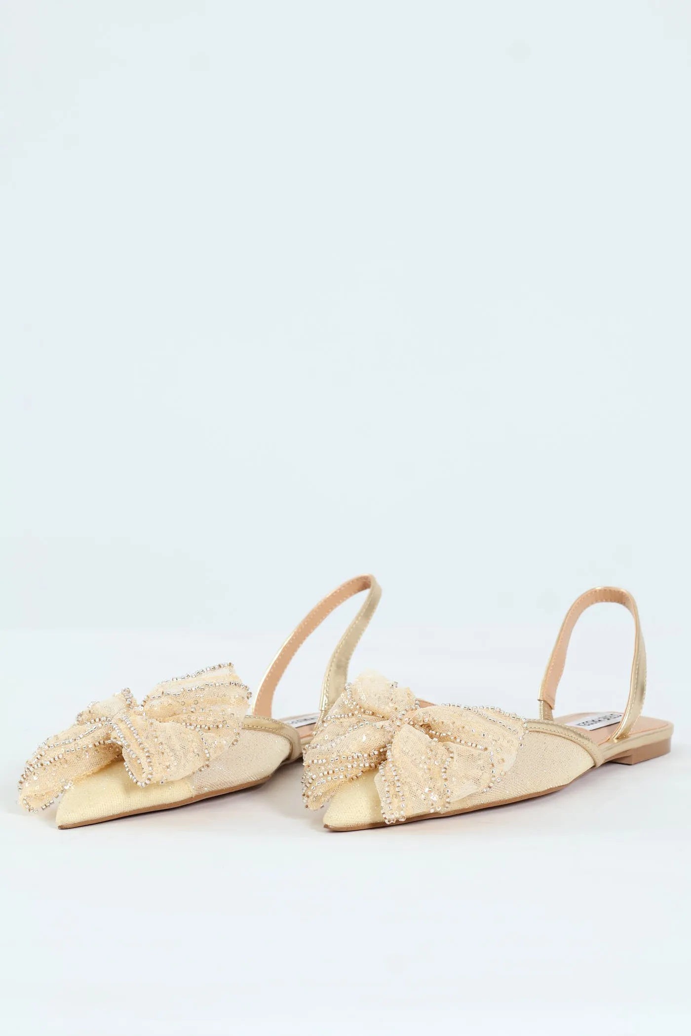 Calibria Pointed Toe Bow Sling Back - Gold sold by Edgars product image thumbnail 4