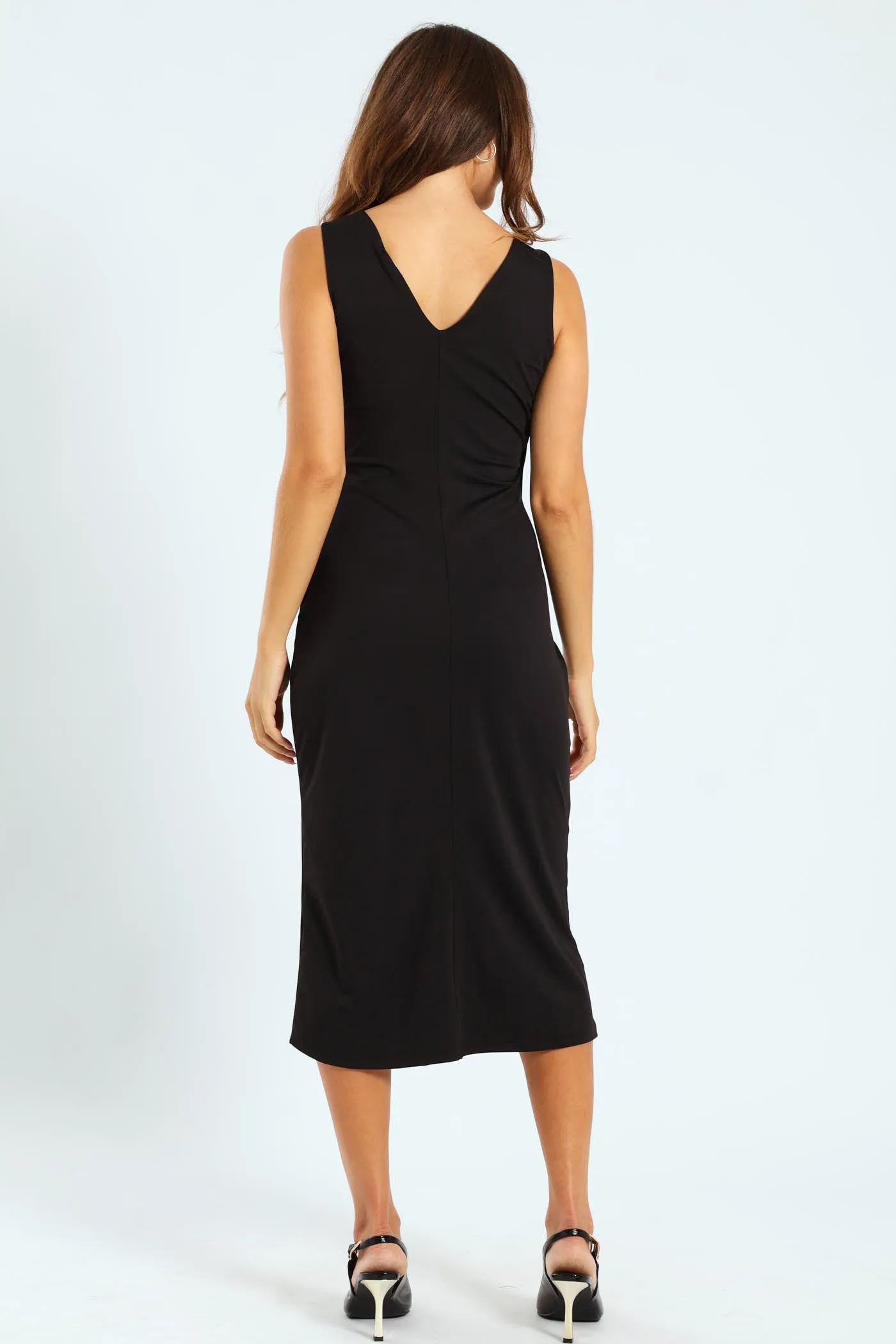 Mock Wrap Tie Up Midi Dress sold by Edgars product image thumbnail 3