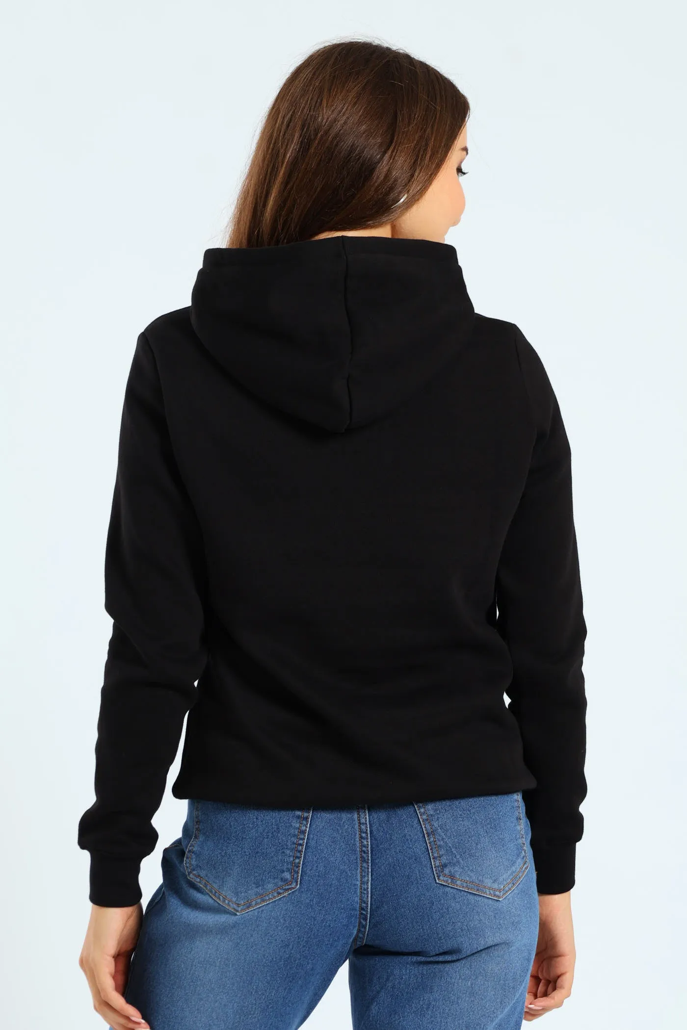 Metallic Fleece Hoodie - Black sold by Edgars product image thumbnail 2