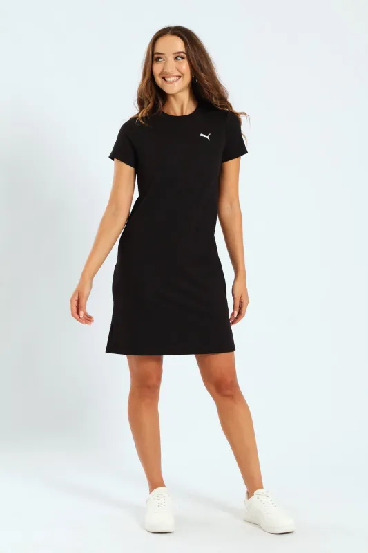 Essential Elevated Bodycon Rib Dress - Black sold by Edgars