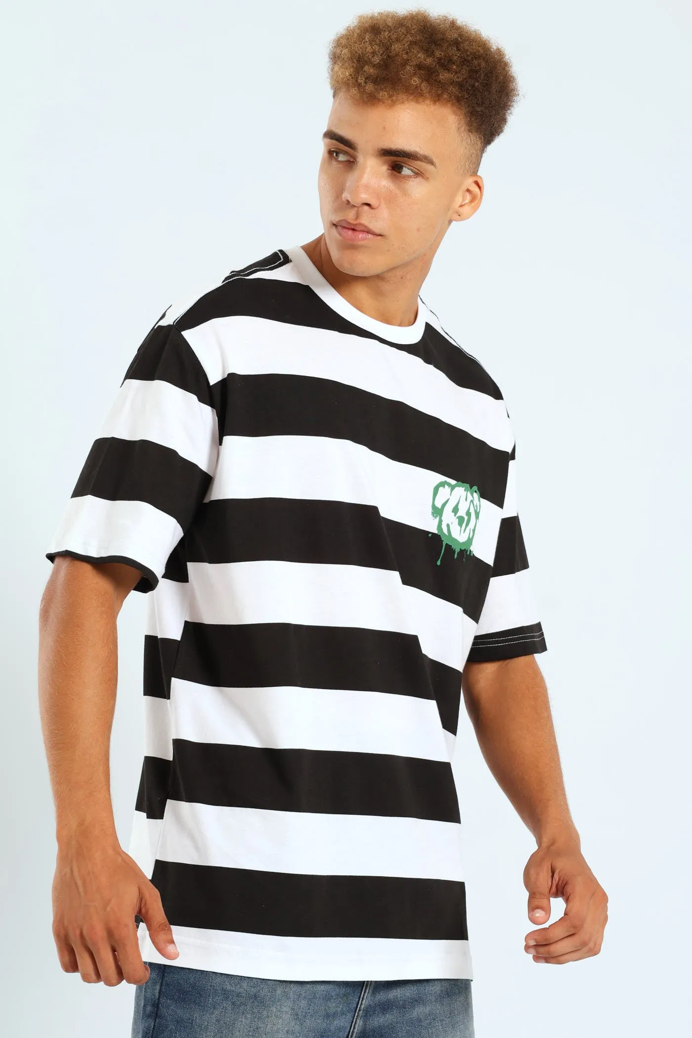 Rugby Stripe Tee - Black sold by Edgars product image thumbnail 4