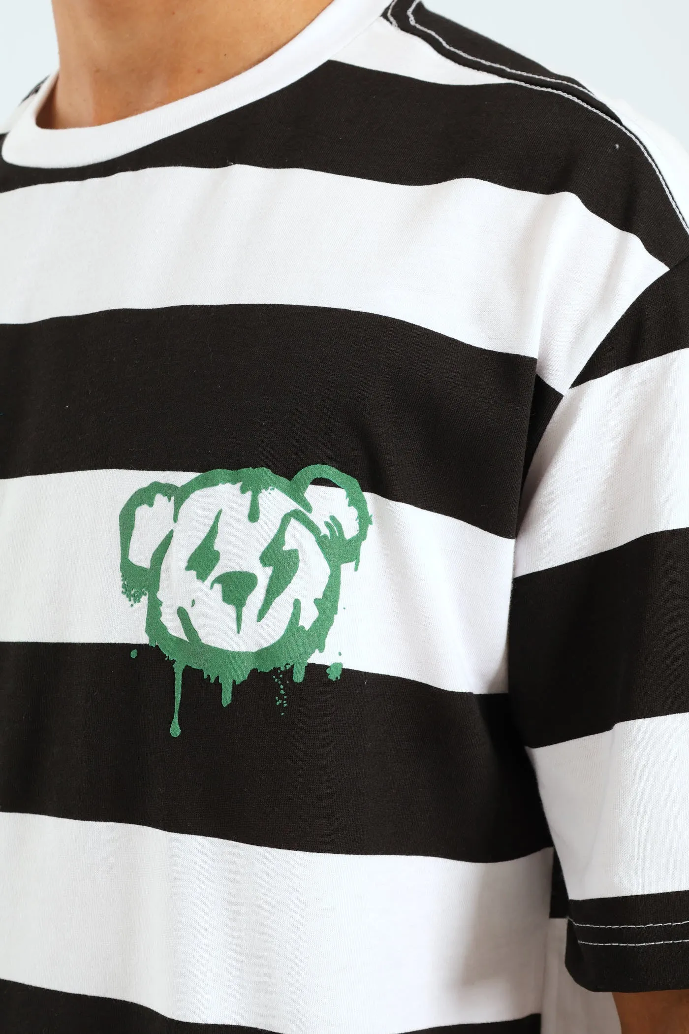 Rugby Stripe Tee - Black sold by Edgars product image thumbnail 3