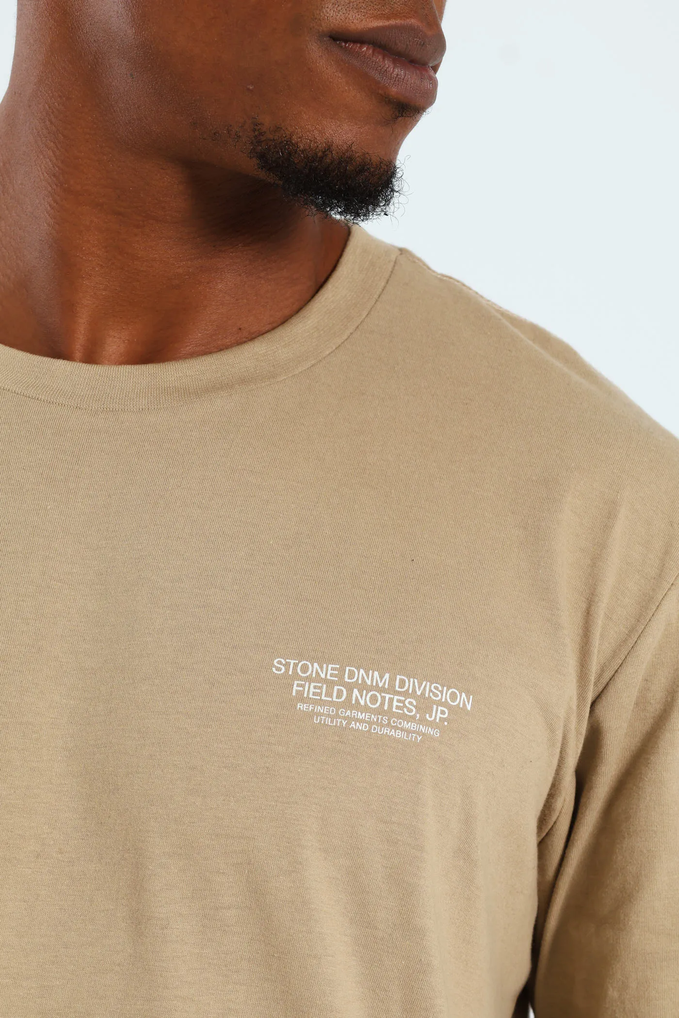 Mt Fuji Field Notes Front & Back Tee - Taupe sold by Edgars product image thumbnail 3