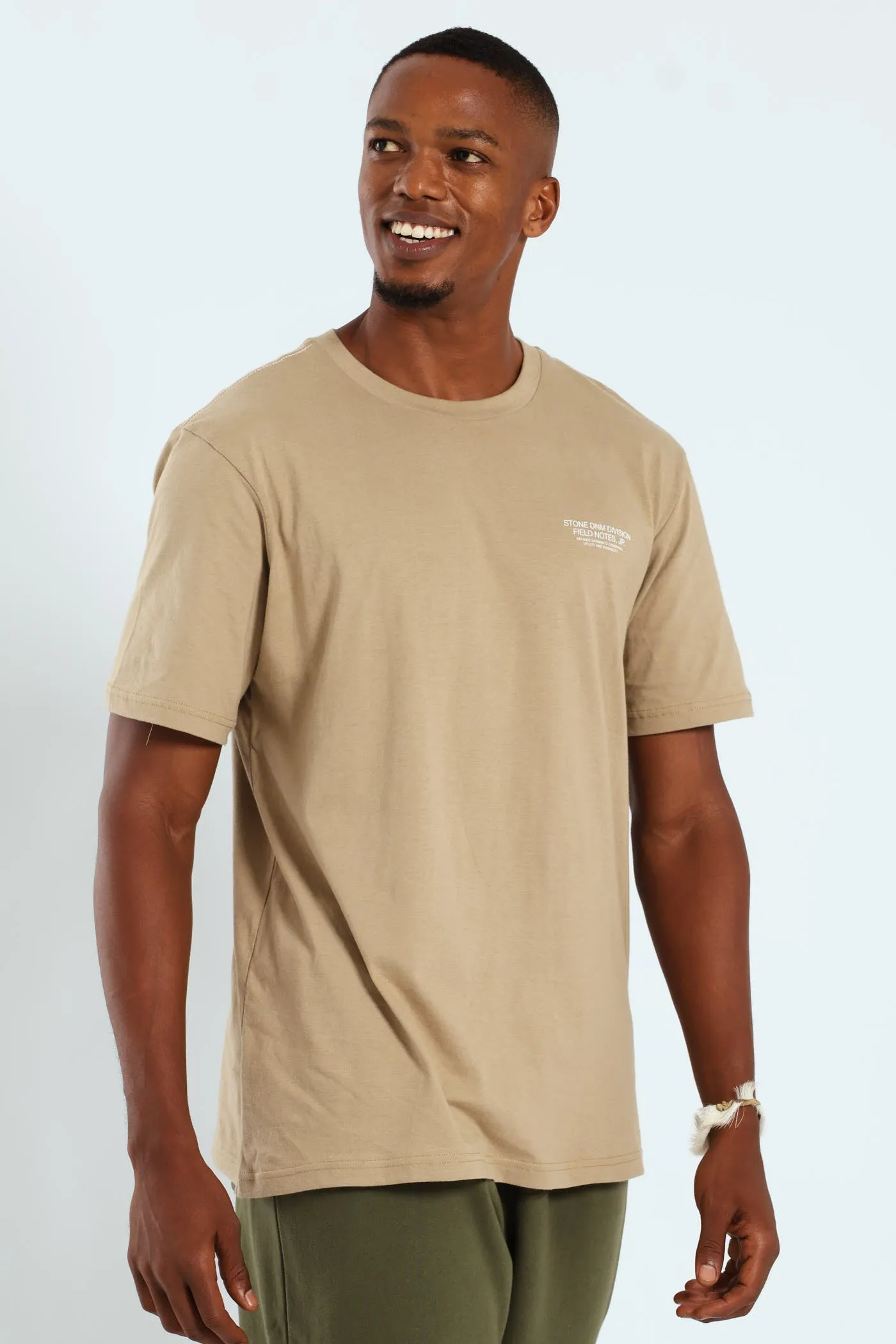 Mt Fuji Field Notes Front & Back Tee - Taupe sold by Edgars product image thumbnail 4